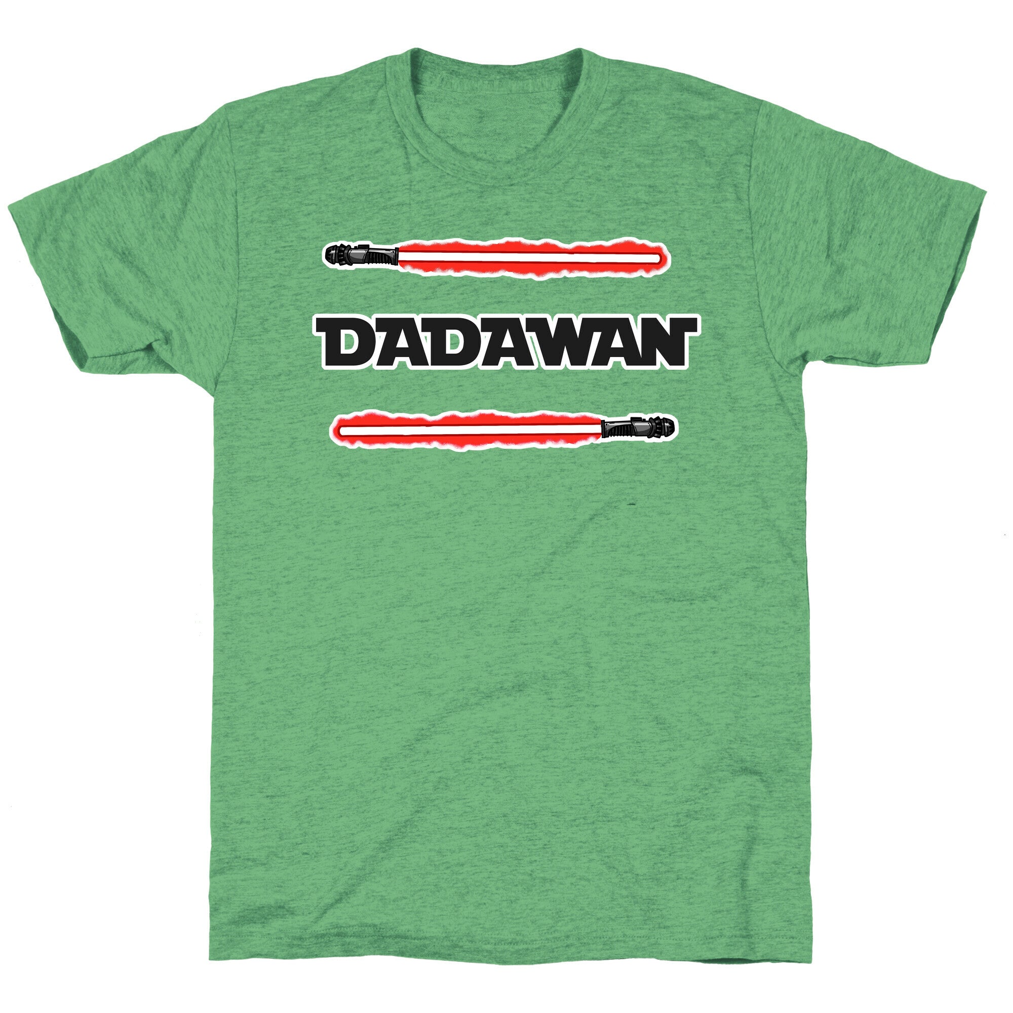 Padawan Dadawan Star Wars Parody Red Light Sabers Unisex Triblend Tee